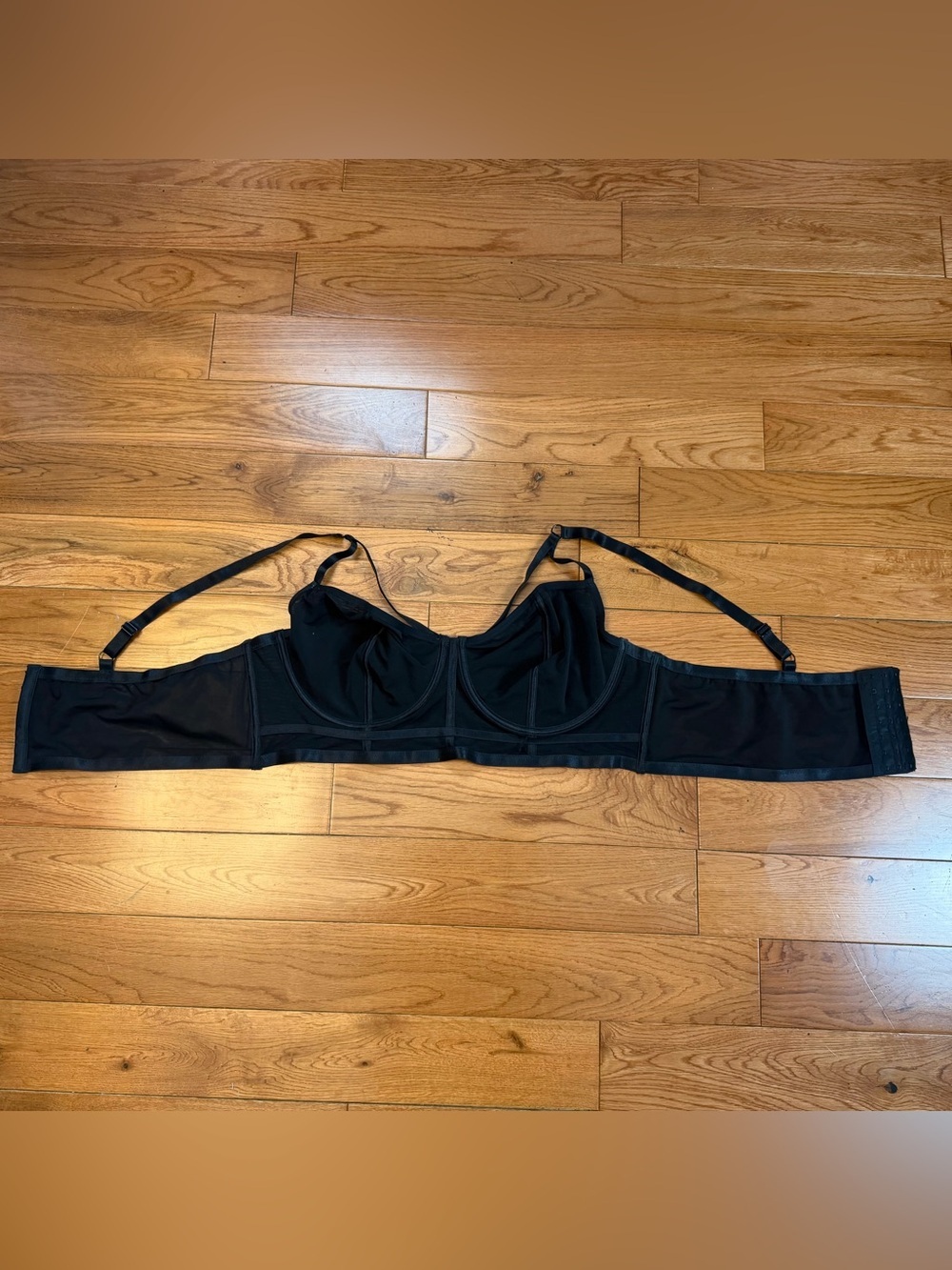 Torrid Black Unlined Underwire Mesh Bra